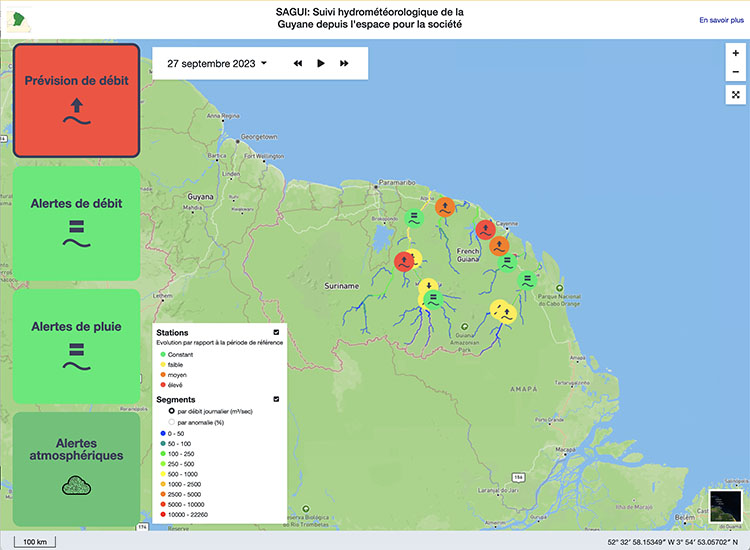 Aperçu de l'interface de l'outil SAGUI