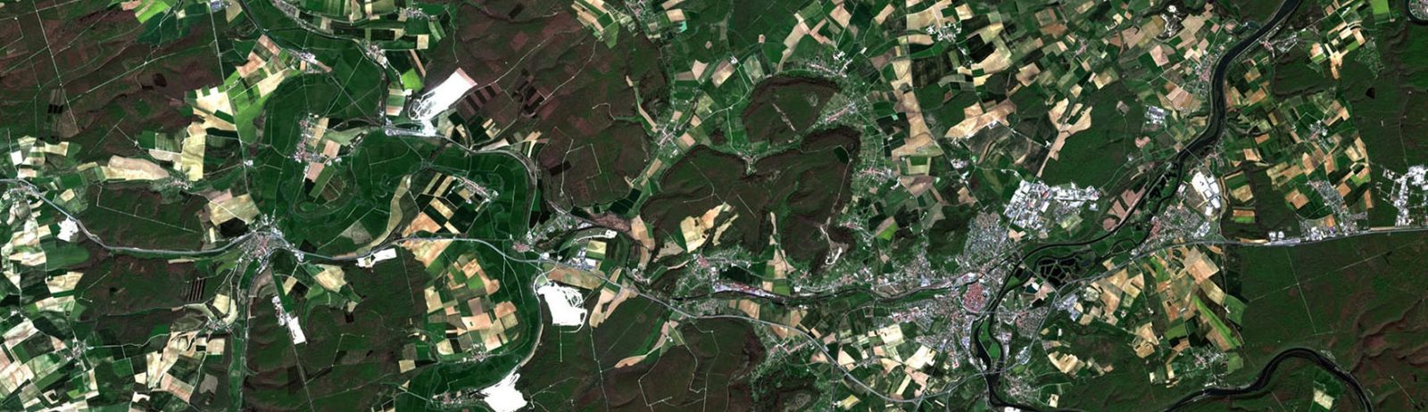 Extrait d’une image Sentinel 2 sur la région grand Est